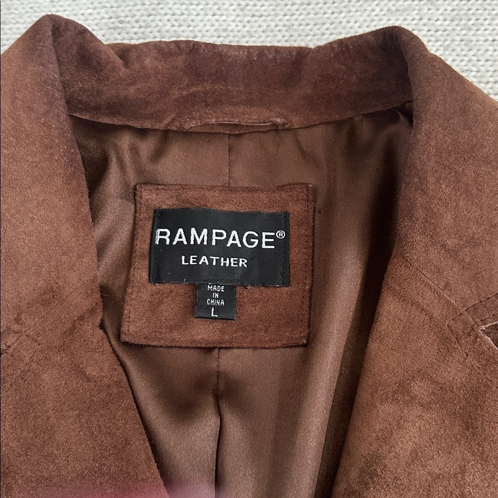 Rampage Brown Trench Coat - Picture 2 of 9